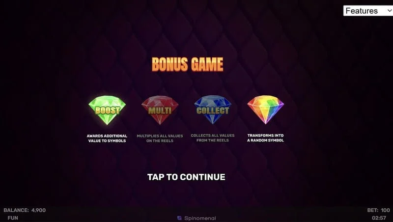 3 Sparking Crowns bonuso žaidimas
